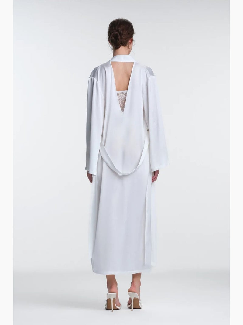 Vestaglia scarlett in pizzo a maniche lunghe penti Bianco sporco - Kiabi