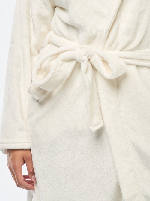 Vestaglia tinta unita in pile - Kiabi