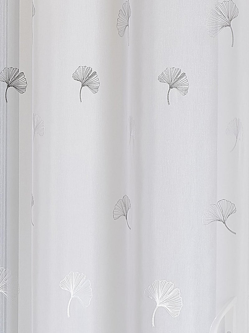 Veste elegante ricamata con foglie di gingko Grigio chiaro - Kiabi