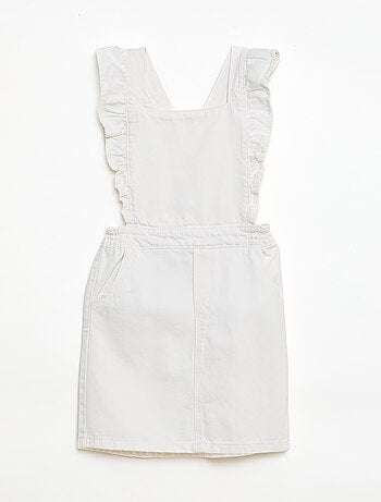 Vestido in jeans con volant