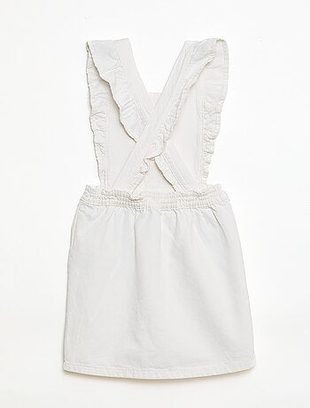 Vestido in jeans con volant