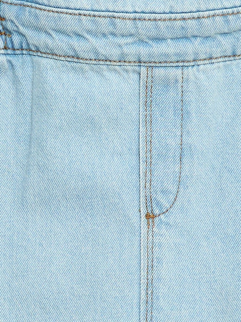 Vestido in jeans con volant Blu - Kiabi