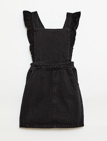 Vestido in jeans con volant