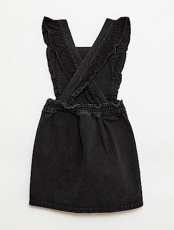 Vestido in jeans con volant