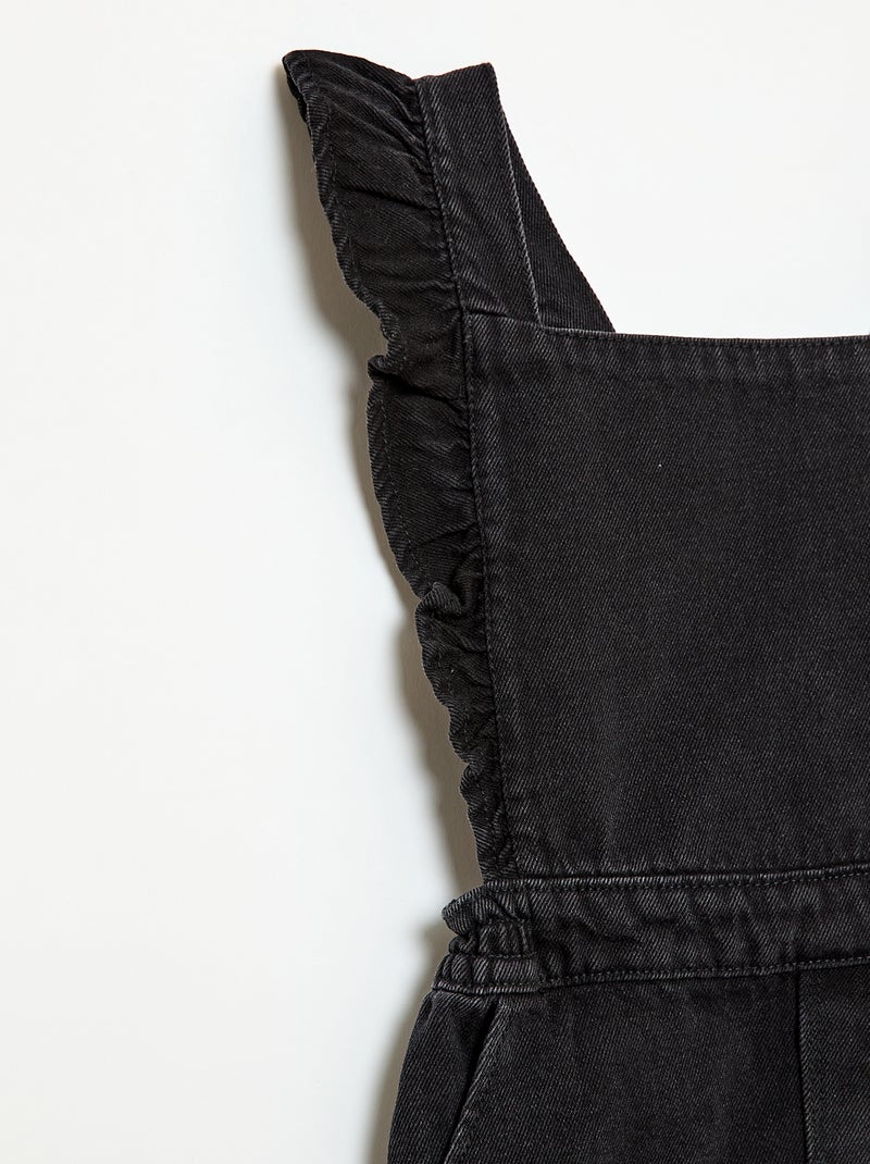 Vestido in jeans con volant Grigio - Kiabi