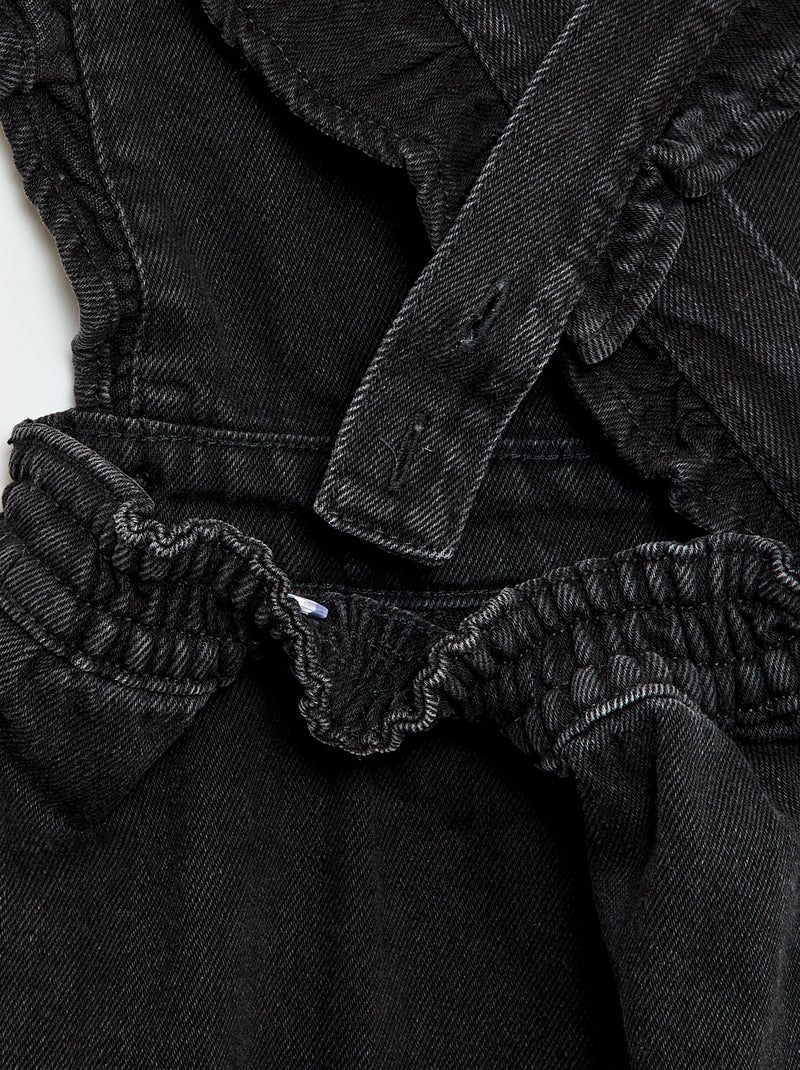 Vestido in jeans con volant Grigio - Kiabi