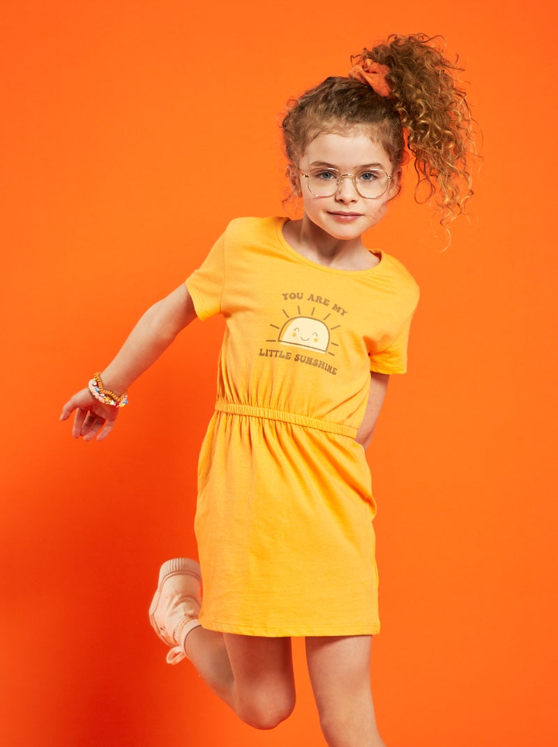 Vestiti in jersey con stampa - Set di 2 ARANCIONE - Kiabi