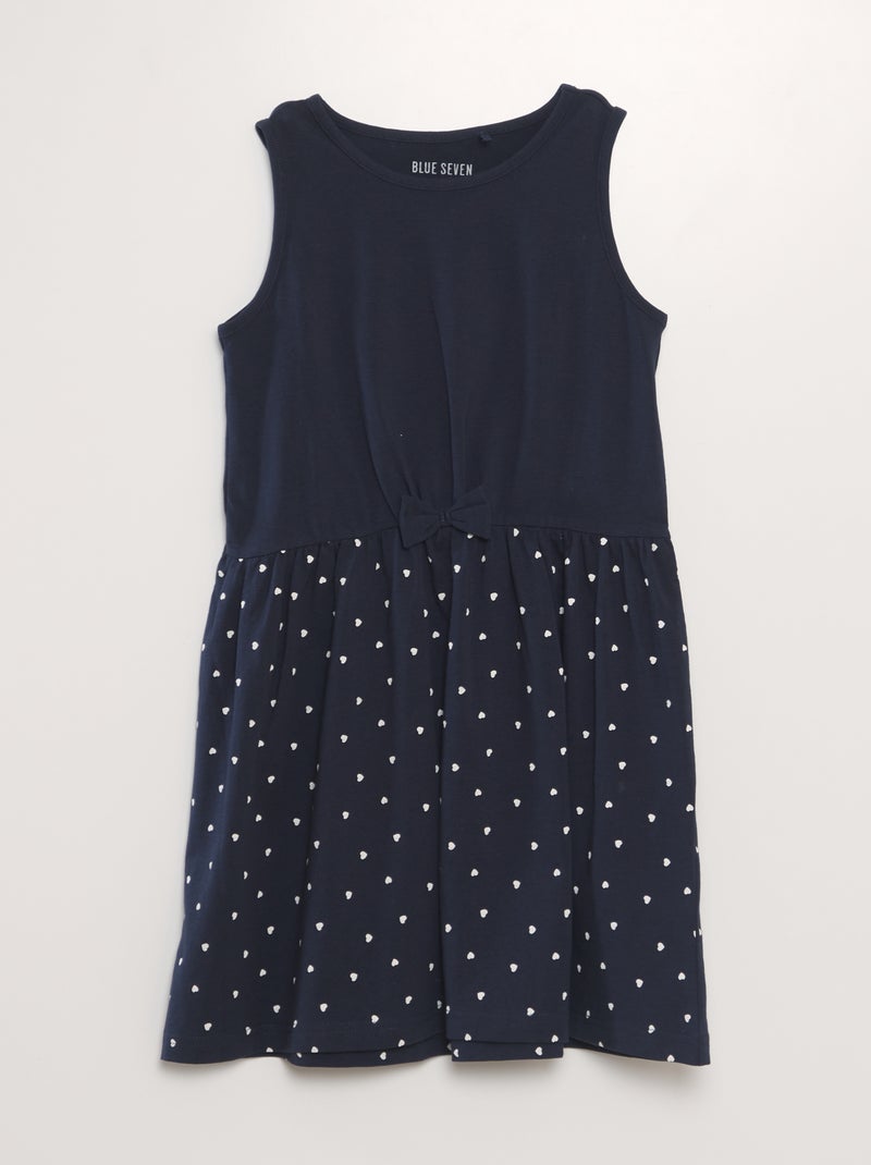 Vestito 2 in 1 con fiocco BLU - Kiabi