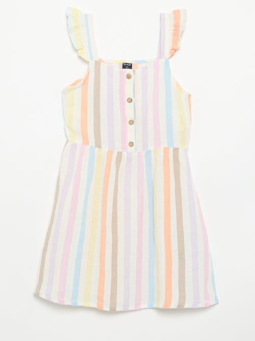Vestito a bretelle con volant - Kiabi