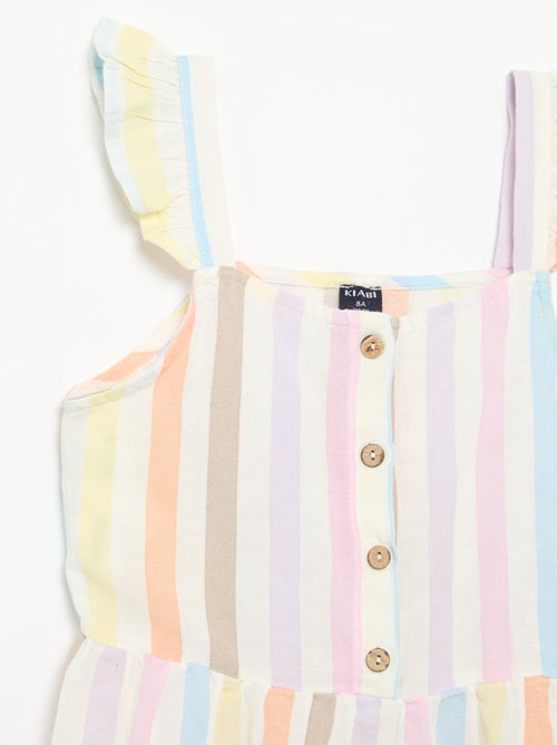 Vestito a bretelle con volant - Kiabi