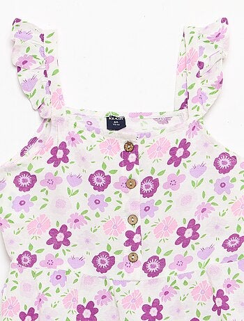 Vestito a bretelle con volant