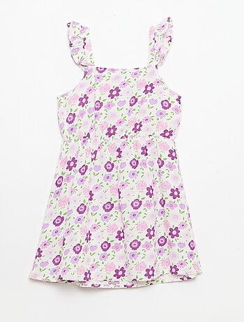 Vestito a bretelle con volant