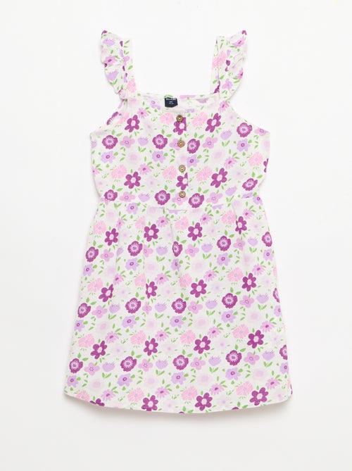 Vestito a bretelle con volant - Kiabi