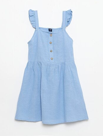 Vestito a bretelle con volant