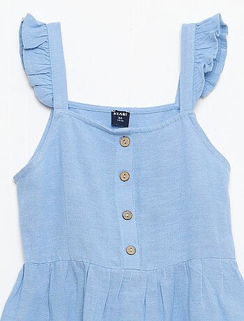 Vestito a bretelle con volant