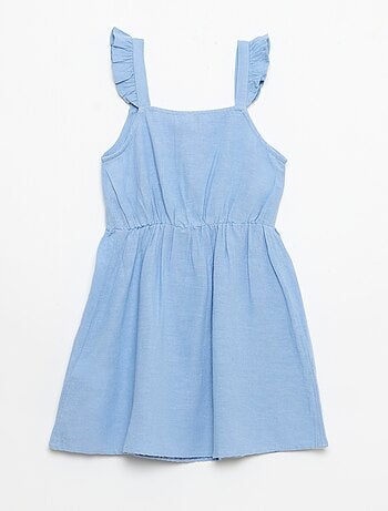 Vestito a bretelle con volant