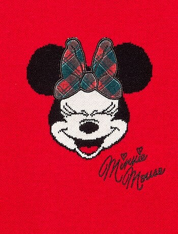 Vestito a maglia natalizio "Disney" "Minnie" "Natale