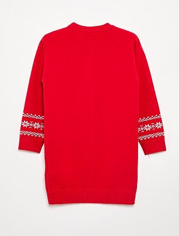 Vestito a maglia natalizio "Disney" "Minnie" "Natale