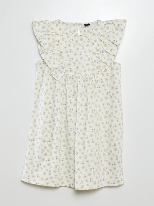 Vestito a maniche corte con dettagli volant - Kiabi