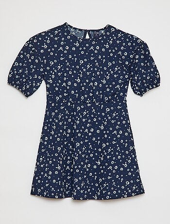 Vestito a maniche corte con stampa