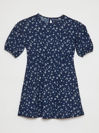 Vestito a maniche corte con stampa