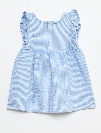 Vestito a maniche corte in maglia a costine