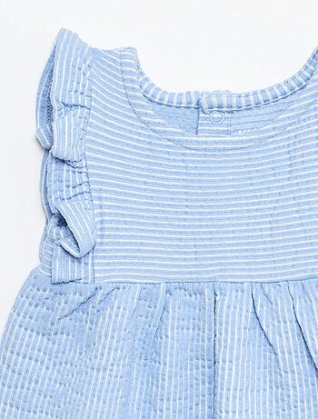 Vestito a maniche corte in maglia a costine