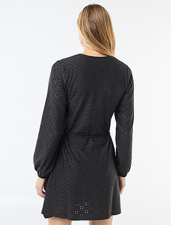 Vestito a maniche lunghe con ricami in sangallo 'JDY'