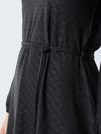 Vestito a maniche lunghe con ricami in sangallo 'JDY'