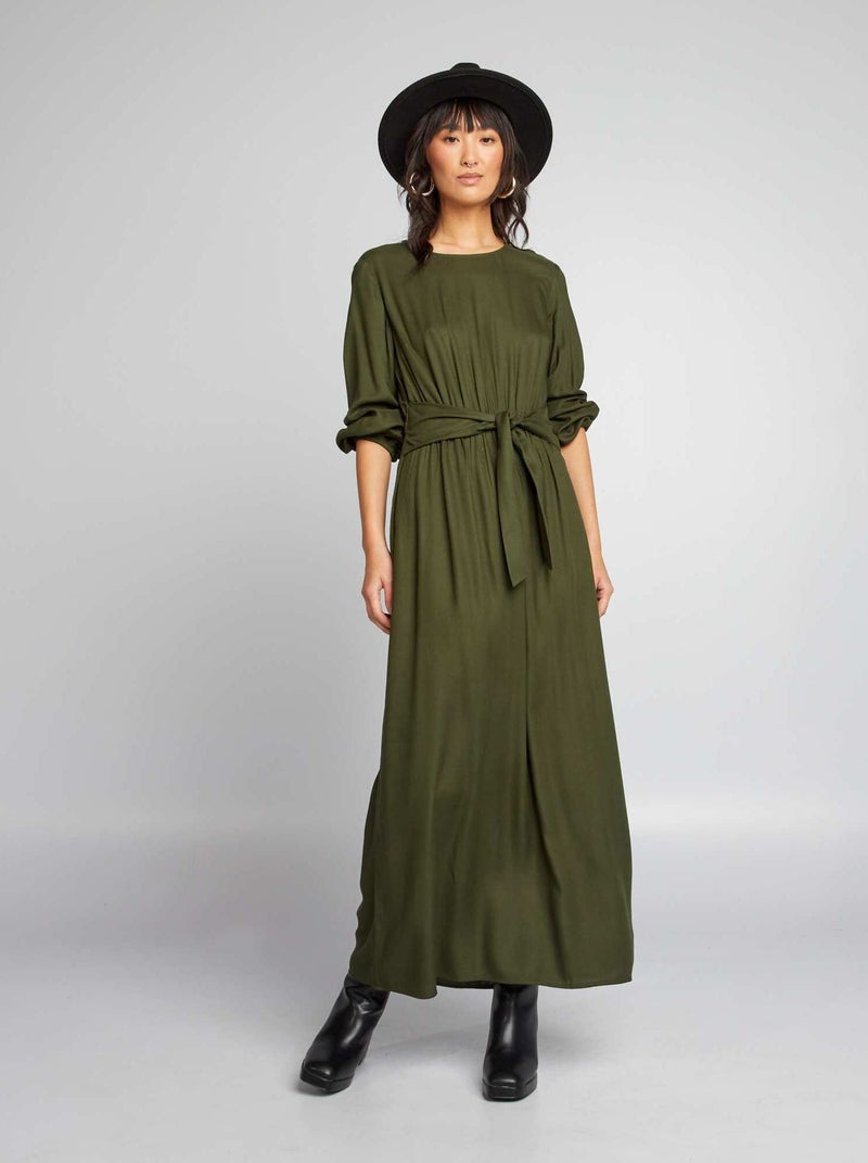 Vestito a maniche lunghe KAKI - Kiabi