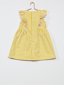Vestito a righe in raso di cotone - Kiabi