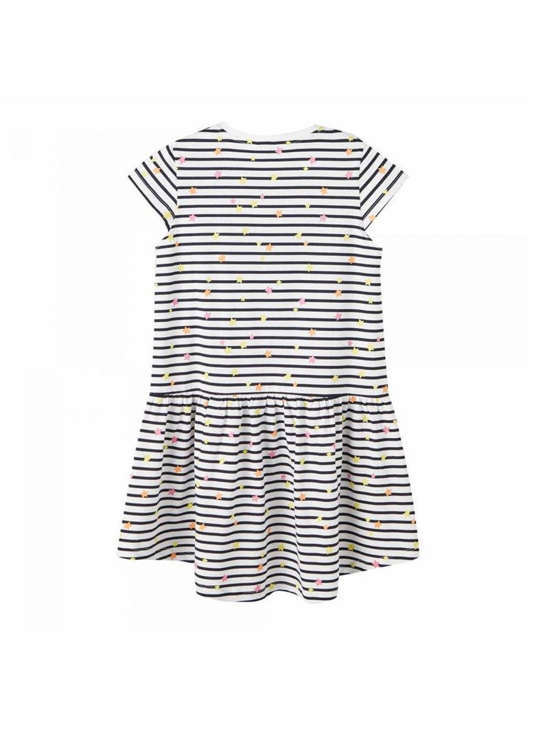 Vestito a Righe per Bambina Name it Bianco - Kiabi