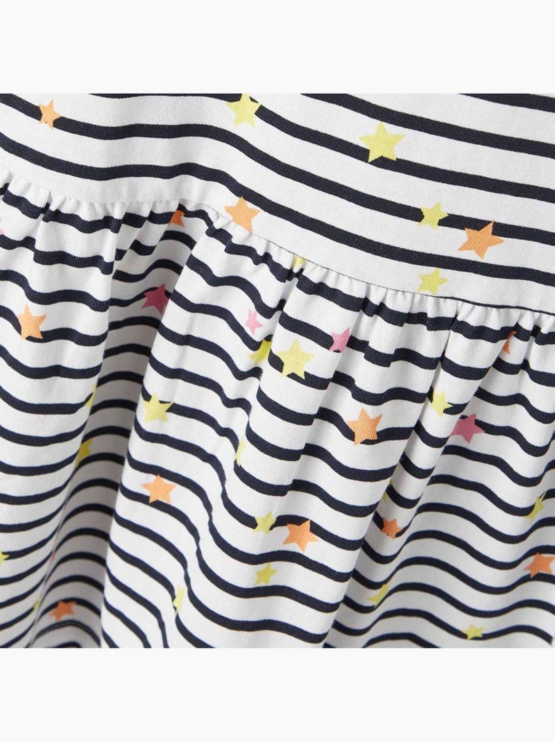 Vestito a Righe per Bambina Name it Bianco - Kiabi