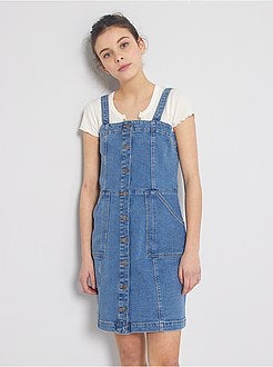 Vestito abbottonato in jeans - Kiabi