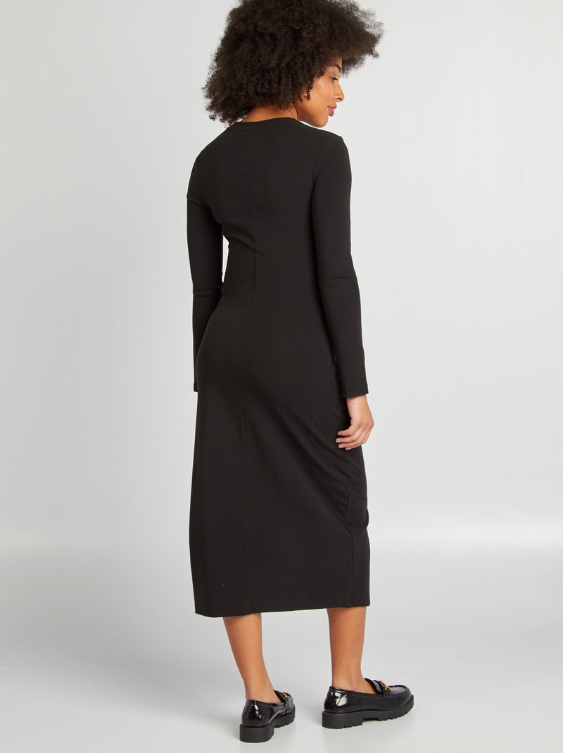 Vestito aderente premaman nero - Kiabi