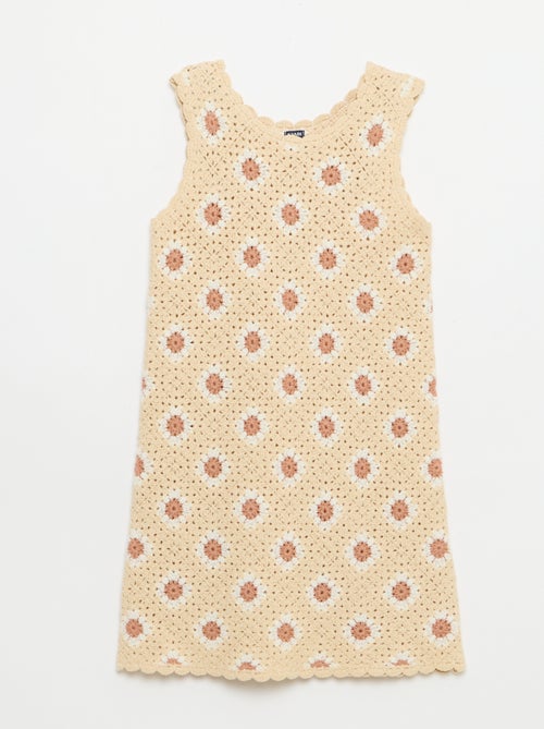 Vestito all'uncinetto con motivo - Kiabi