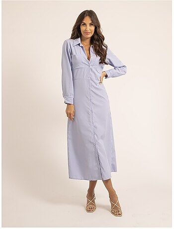 Vestito camicia lungo a righe IRNA