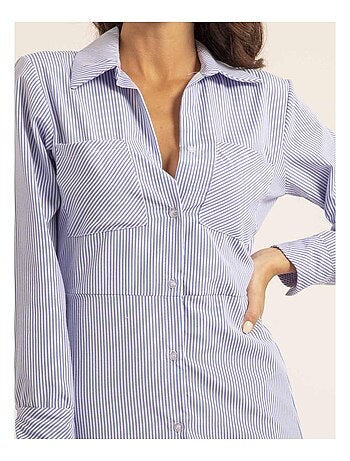 Vestito camicia lungo a righe IRNA