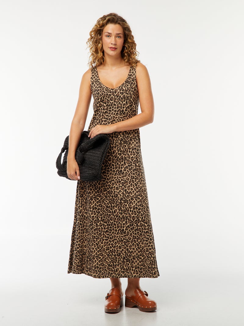 Vestito canotta lungo Beige - Kiabi