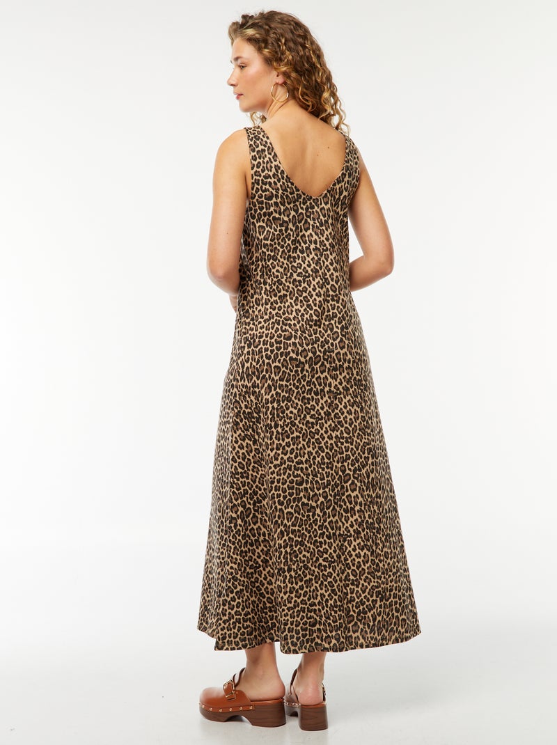 Vestito canotta lungo Beige - Kiabi