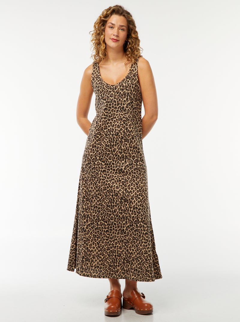 Vestito canotta lungo Beige - Kiabi