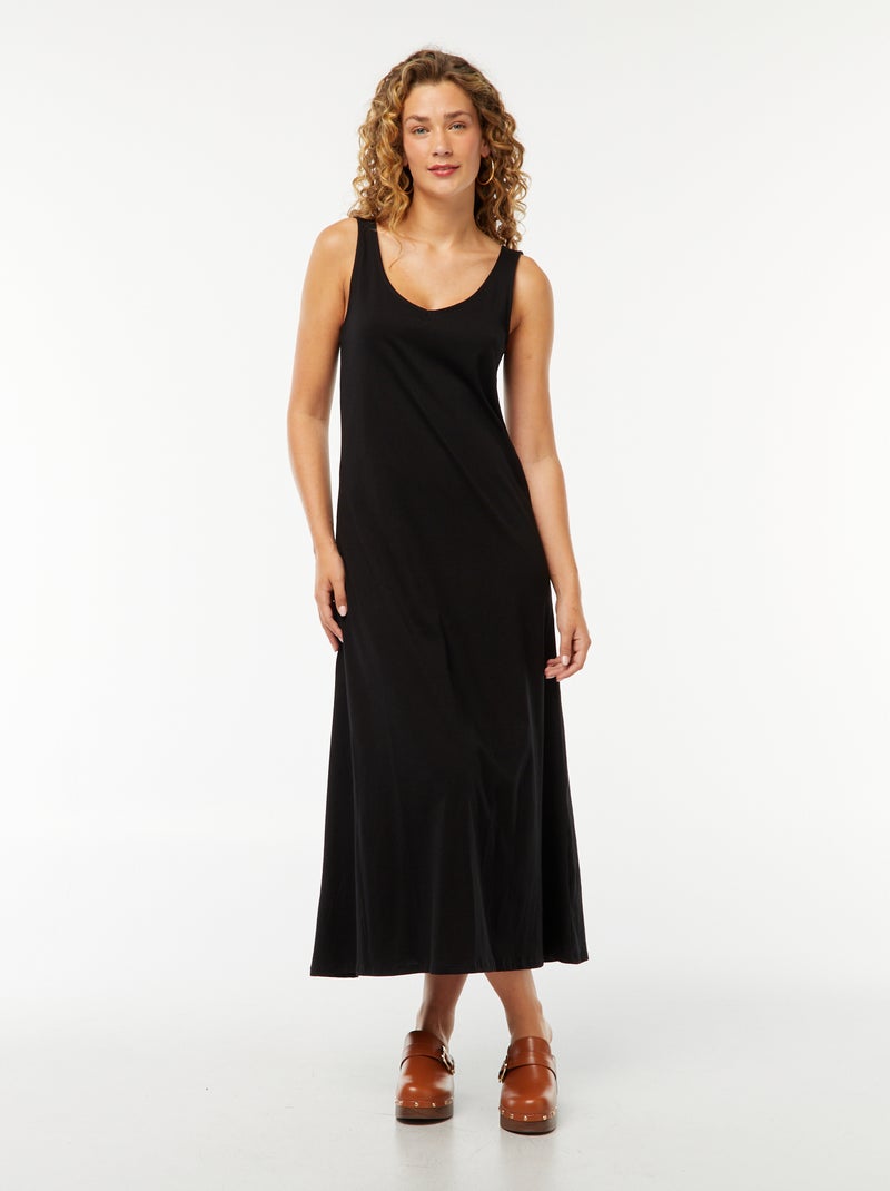 Vestito canotta lungo nero - Kiabi