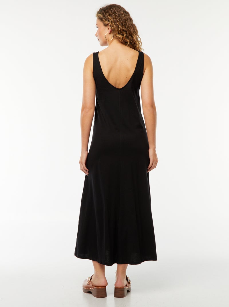 Vestito canotta lungo nero - Kiabi