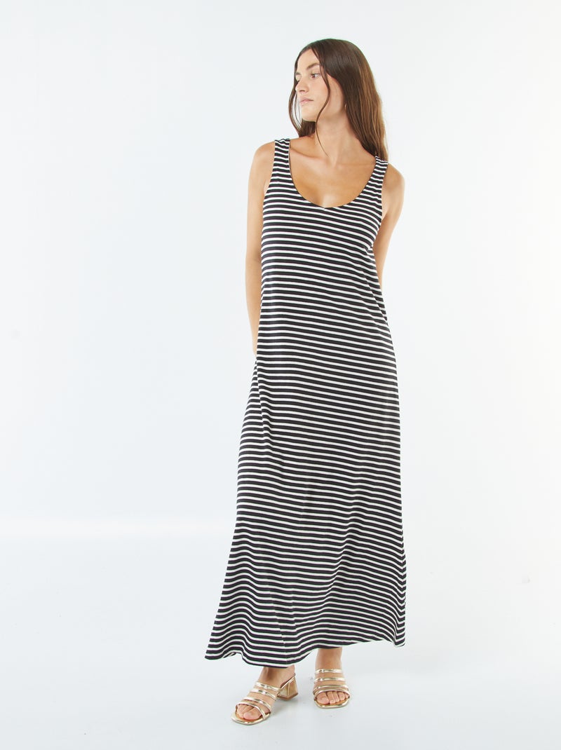 Vestito canotta lungo Nero - Kiabi