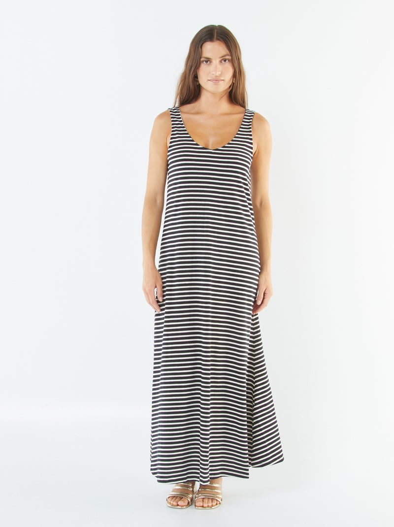 Vestito canotta lungo Nero - Kiabi