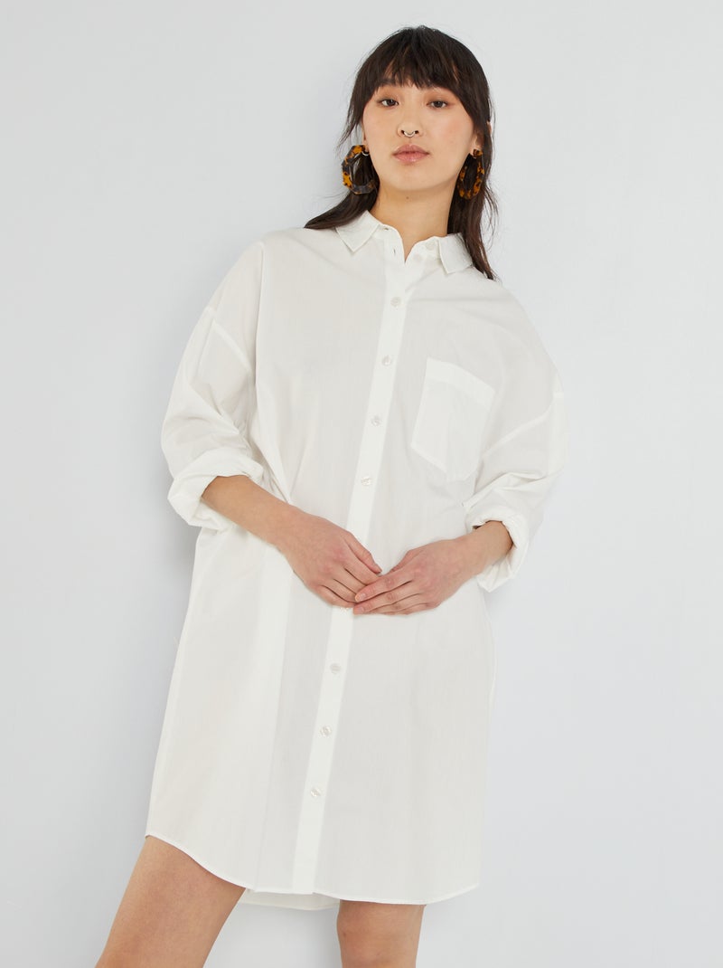 Vestito chemisier Bianco - Kiabi