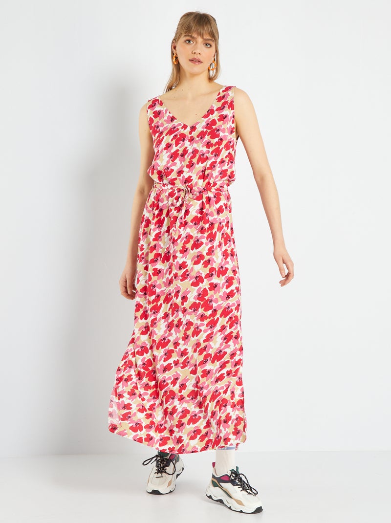 Vestito chemisier con cintura da annodare 'JDY' ROSA - Kiabi