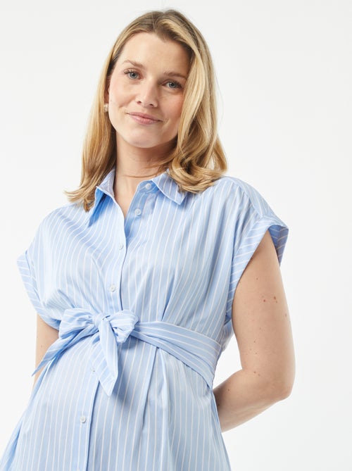 Vestito chemisier da annodare premaman - Kiabi