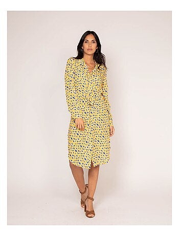 Vestito chemisier lungo con stampa IGIRL