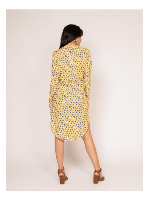 Vestito chemisier lungo con stampa IGIRL - Kiabi